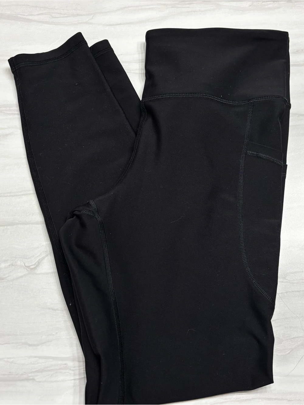 Black  Active Leggings with Side Pocket